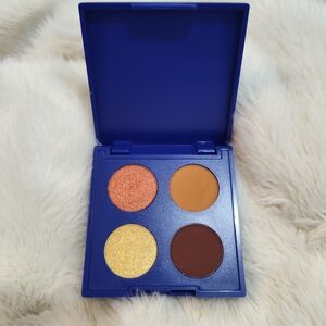 Tresluce Beauty Vibrant Eyeshadow Palette with Shimmering Gold and Warm Brown